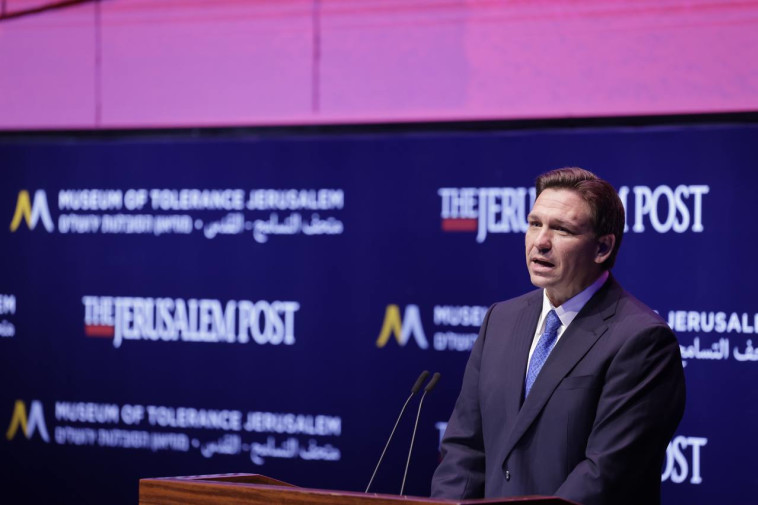 רון דה סנטיס בכנס הג'רוזלם פוסט