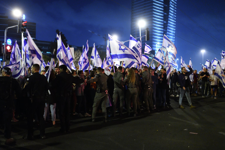 הפגנה נגד הרפורמה המשפטית