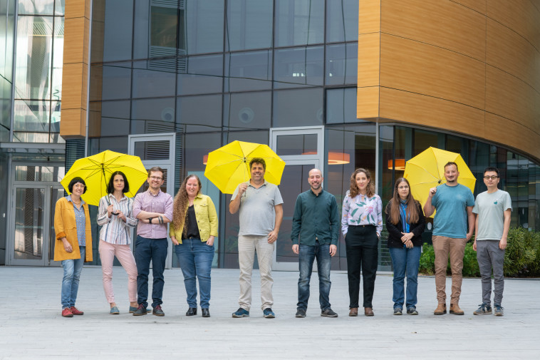 מימין: ד''ר יונגהוי דונג, רותם ליבנה, ד''ר שגית מאיר, זואי פנקס-פזי, ד''ר לואיס אלחנדרו דה הארו