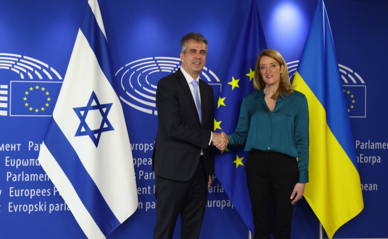 שר החוץ אלי כהן עם נשיאת הפרלמנט האירופאי בבריסל