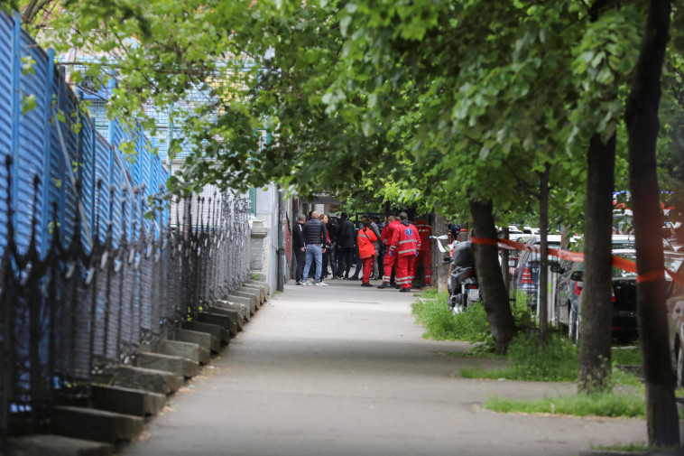 בית הספר הסרבי בו אירע אירוע הירי  (צילום: REUTERS/Djordje Kojadinovic)