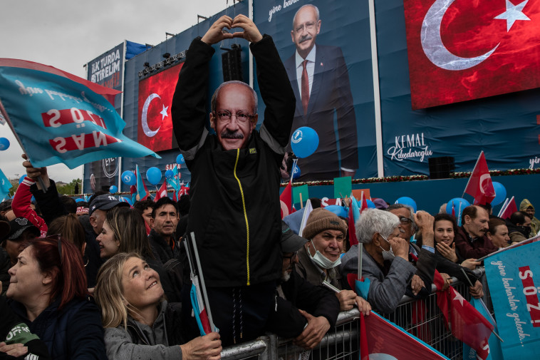 טורקיה: עצרת תמיכה במועמד האופוזיציה (צילום: gettyimages)
