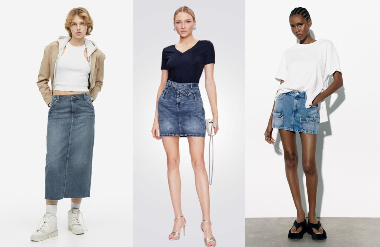 חצאיות ג'ינס