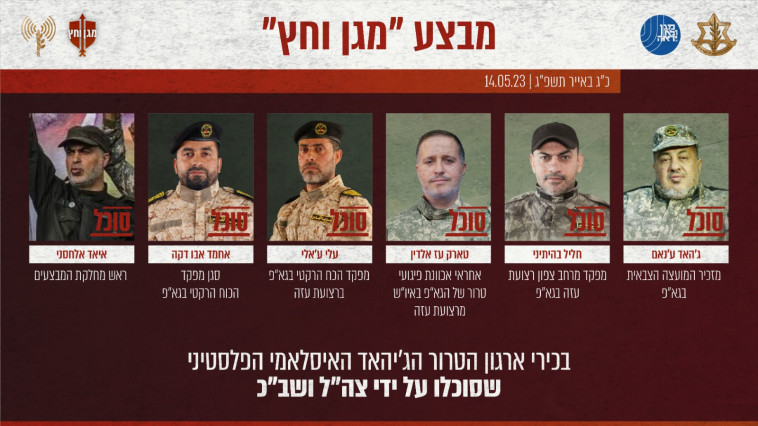 בכירי הג'יהאד שחוסלו במבצע מגן וחץ