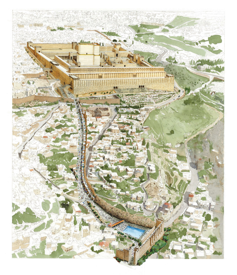 שחזור דרך עולי הרגל בתקופת בית שני