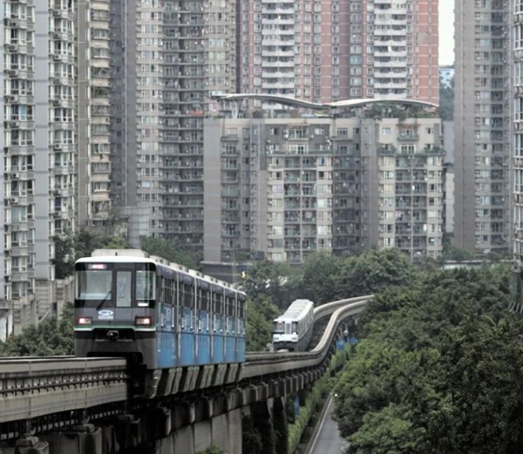 Chongqing Monorail, סין (צילום: צילום מסך אינסטגרם)