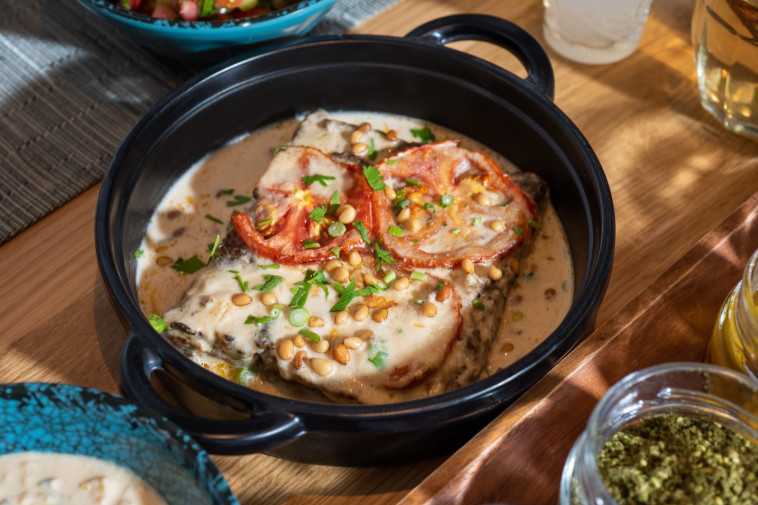 מנת פתיחה במסעדת השולחן הגלילי במלון פרימה גליל