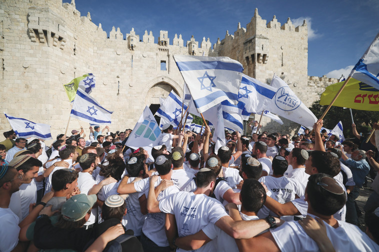 מצעד הדגלים (צילום: יונתן זינדל, פלאש 90)