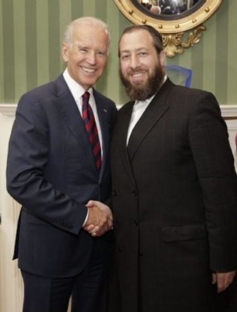 עזרא פרידלנדר עם הנשיא ביידן (צילום: באדיבות המצולם)