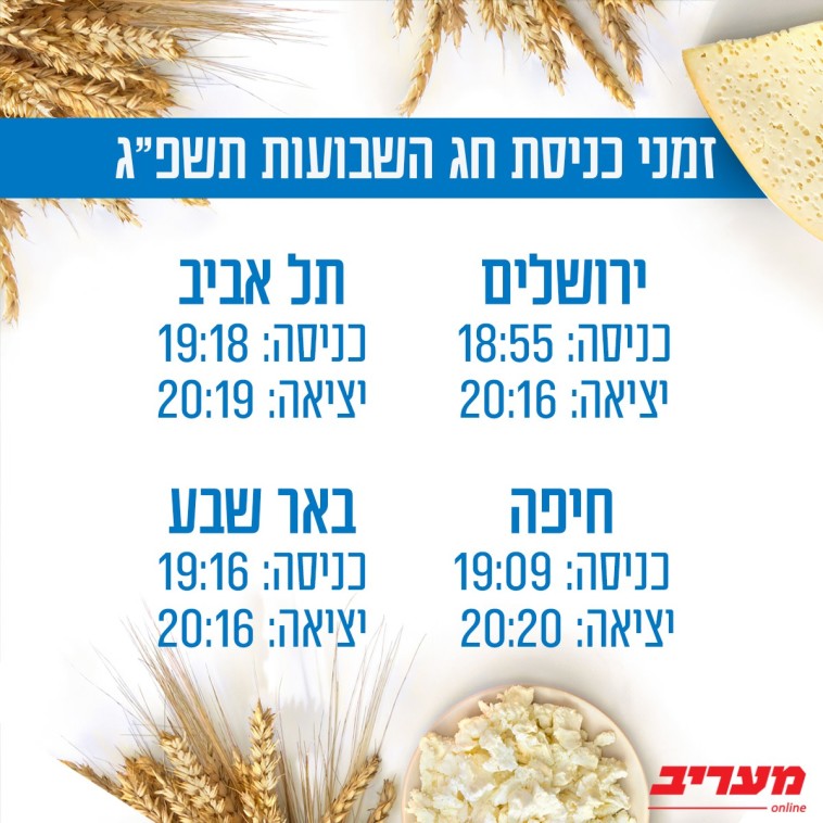 זמני שבועות