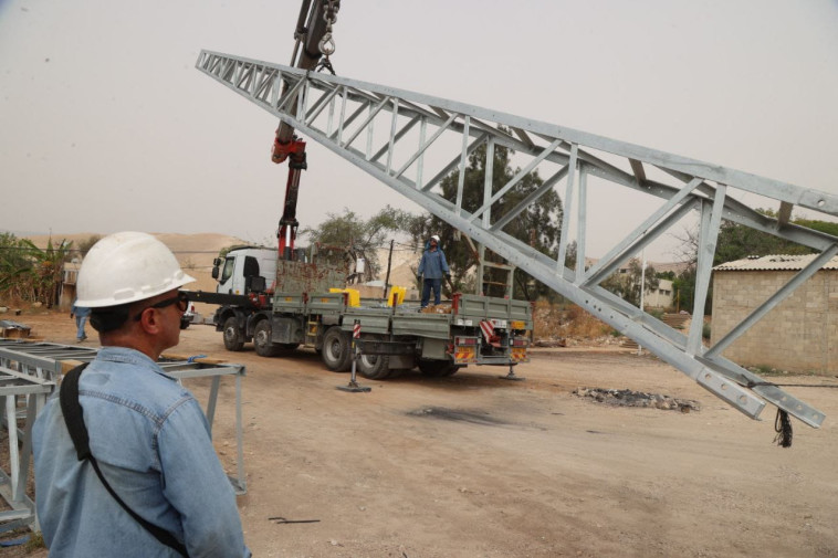 עבודות חברת החשמל בבקעת הירדן 