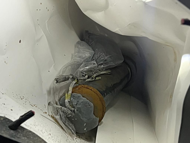 מטען צינור שנתפס במעצר בטירת כרמל