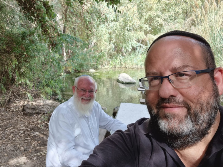 המנהל אריאל צלקו והרב דוד סמסון