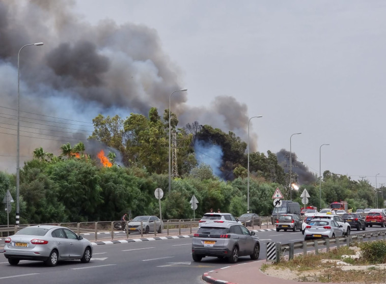 שריפה סמוך לצומת קסטינה
