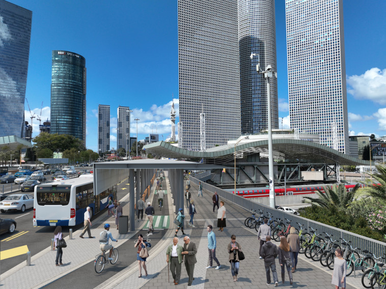 הדמיית שדרוג מחלף השלום