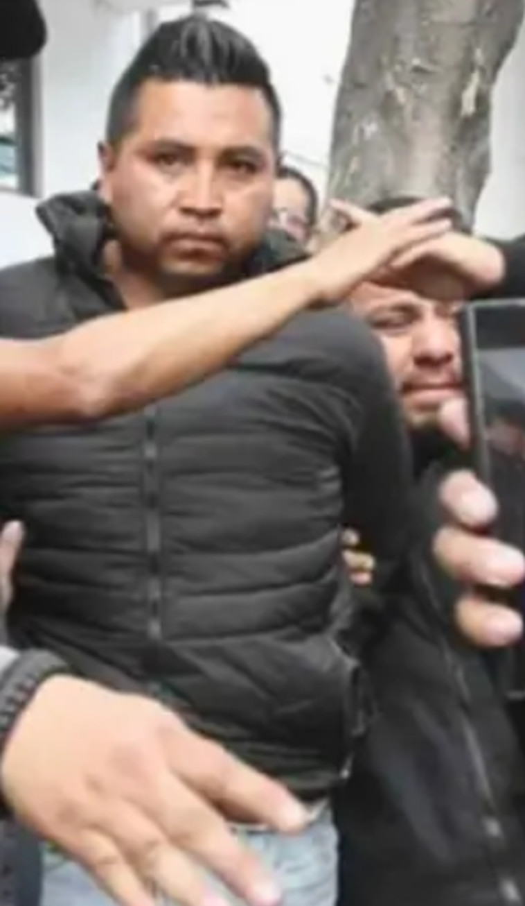 סרג'יו נ', נעצר על ידי המשטרה המקומית (צילום: מתוך יוטיוב)