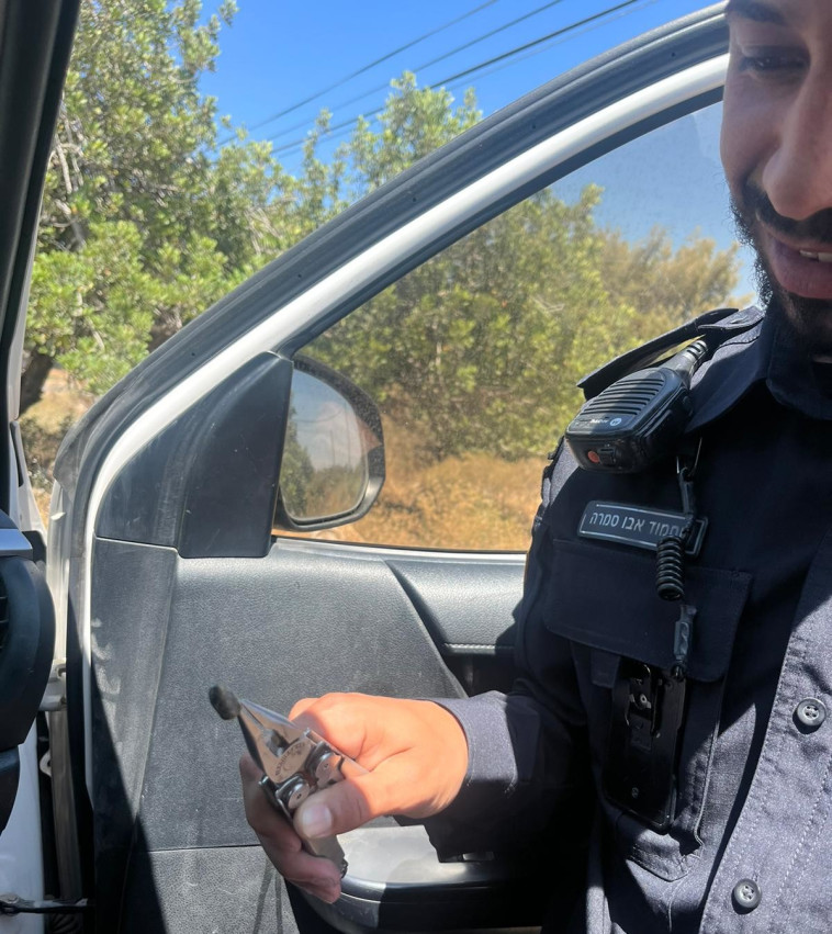 הקליע שאותר בגבו של הצב