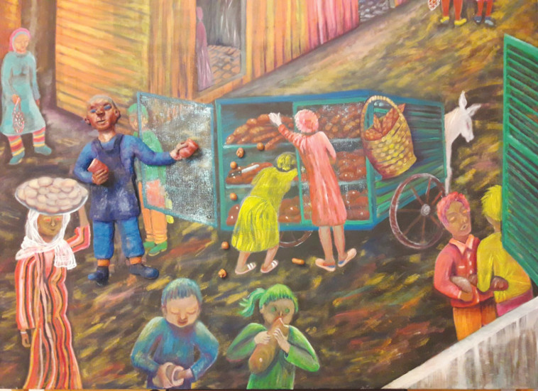 ציורה של אמירה בוקק (צילום: מוזיאון הילדים הישראלי)