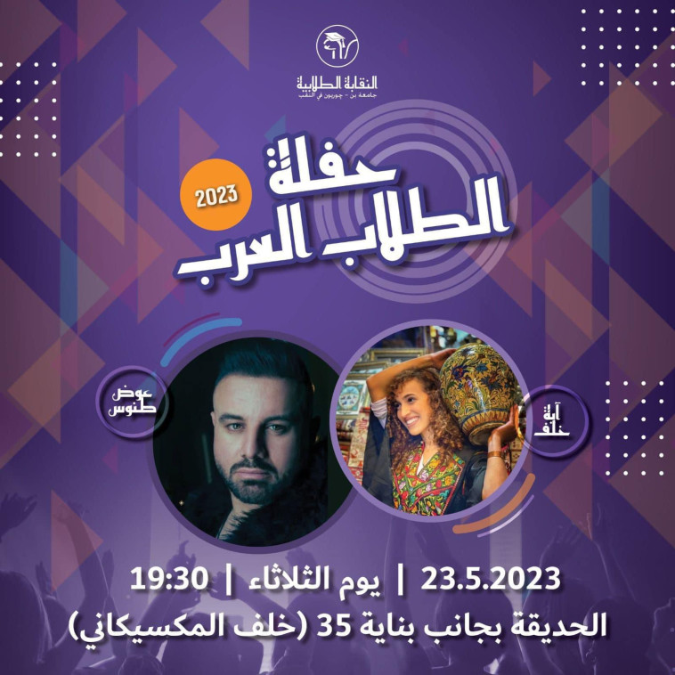 הזמנה לאירוע יום הנכבה באוניברסיטת בן גוריון