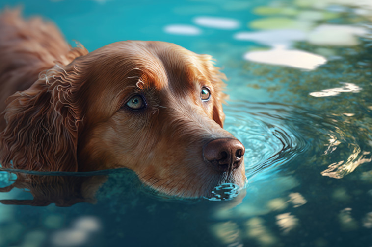 כלב שוחה (צילום: אינגאימג')
