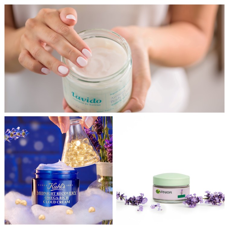 לבידו קרם גוף, קרם לחות לבנדר גרנייה, קרם לילה מידנייט ריקברי קיל'ס