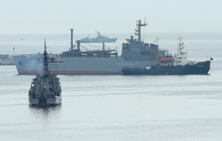 ספינות של הצי הרוסי בנמל סבסטופול (צילום: gettyimages)
