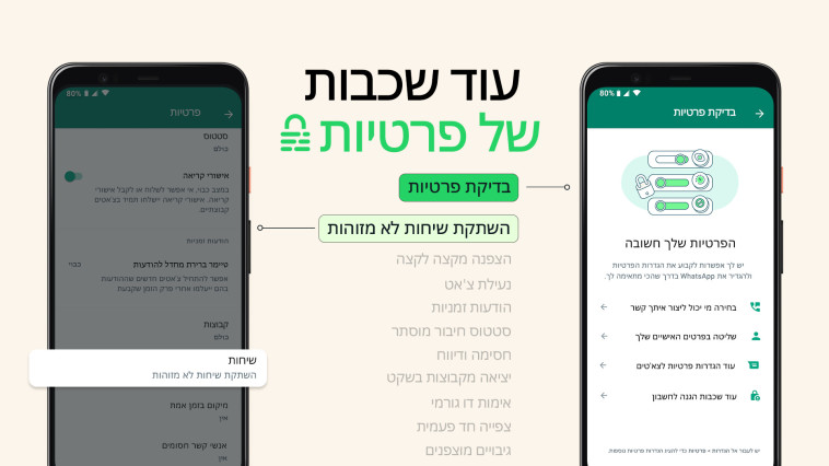 פיצ'רים חדשים בוואטסאפ