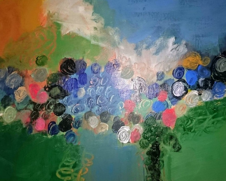 ציור מופשט של מיכל דביר 