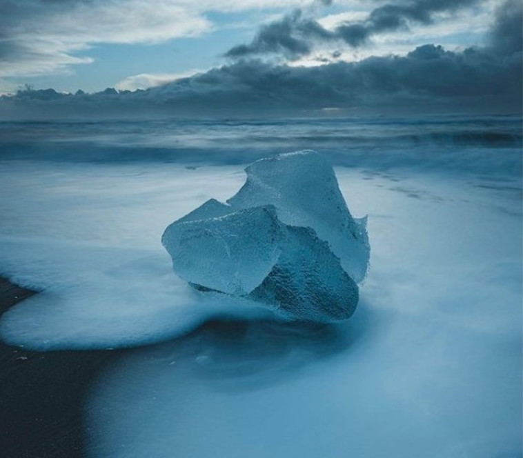 חוף יהלום, איסלנד (צילום: צילום מסך אינסטגרם)