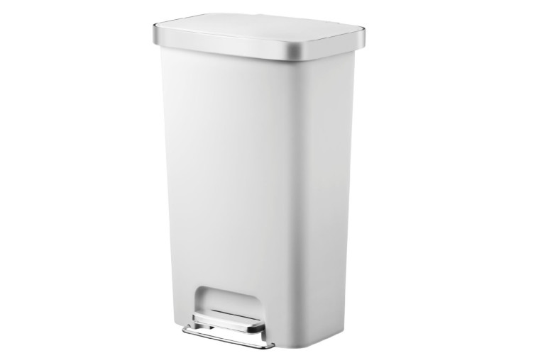 פח אשפה מלבני 45 ליטר HANNA לבן