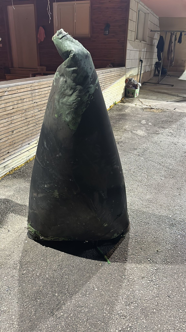 שברי טיל הנ''מ הסורי שנפלו ברהט