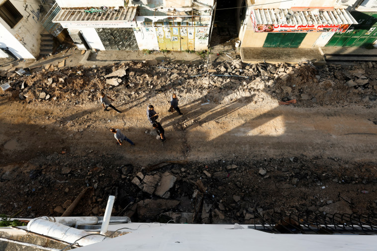 הרס בג'נין לאחר מבצע ''בית וגן'' (צילום: REUTERS/Mohamad Torokman)
