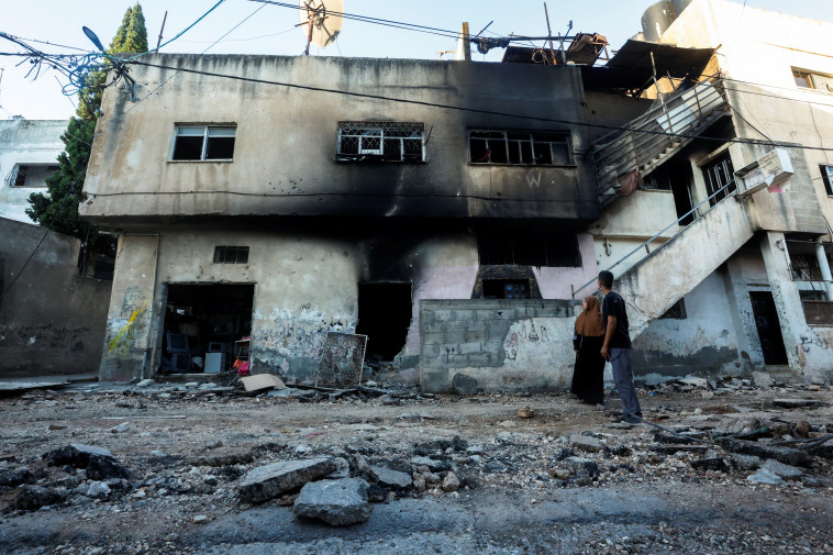 הרס בג'נין לאחר מבצע ''בית וגן'' (צילום: REUTERS/Mohamad Torokman)