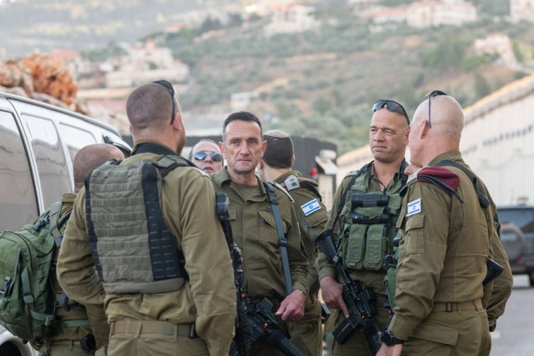 הרמטכ''ל רא''ל הרצי הלוי בסיור בגבול לבנון