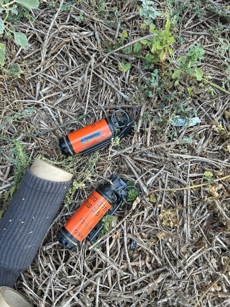 רימוני הלם שנתפסו בכעביה