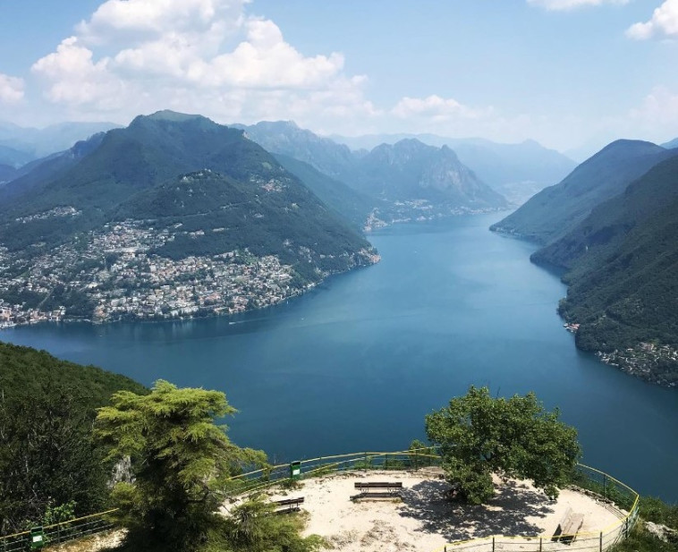 תצפית מהר סן סלבדורה על לוגאנו