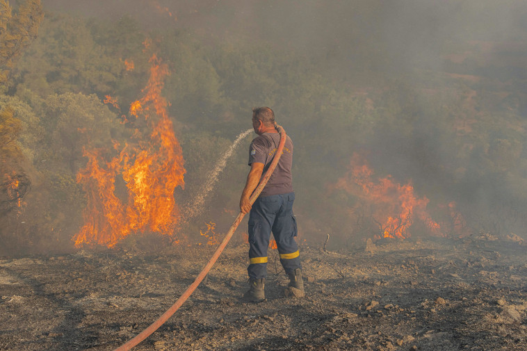 השריפות ביוון (צילום: רויטרס)