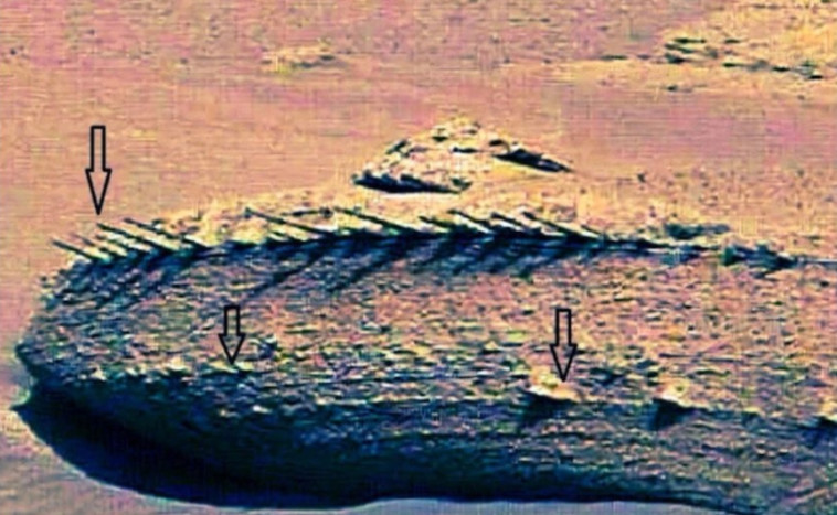 התיעוד מהרובר של נאס''א, ד''ר נטלי קרבול: ''הסלע המוזר ביותר'' שראתה בכל 20 שנות החקר על מאדים (צילום: נאס''א)