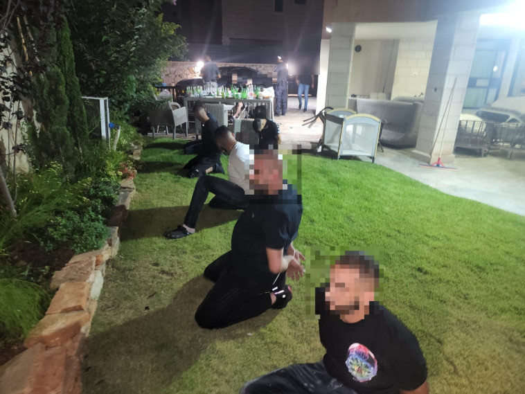 המשתתפים שנעצרו במסיבת הרווקים בעראבה