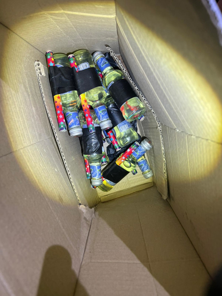 בקבוקי התבערה שנמצאו