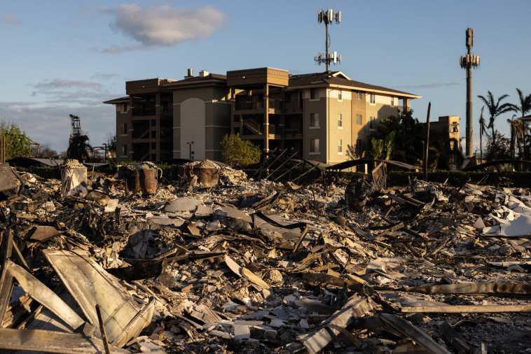 ההרס בהוואי לאחר השריפה (צילום: YUKI IWAMURA/AFP via Getty Images)