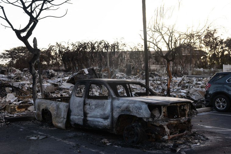 ממדי ההרס בהוואי נחשפים (צילום: YUKI IWAMURA/AFP via Getty Images)