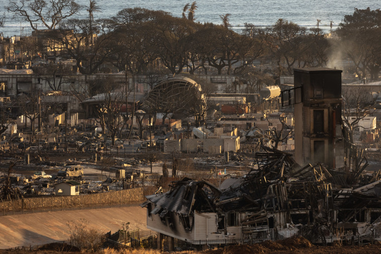 הרס רב בהוואי (צילום: YUKI IWAMURA/AFP via Getty Images)