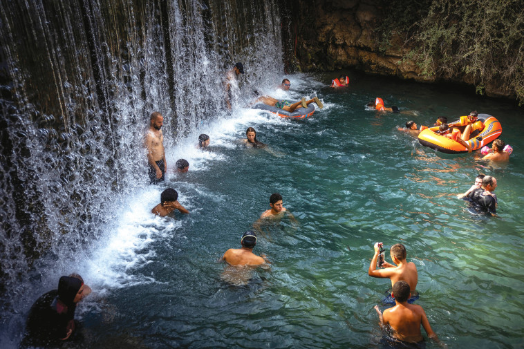 נופשים בגן השלושה (הסחנה)