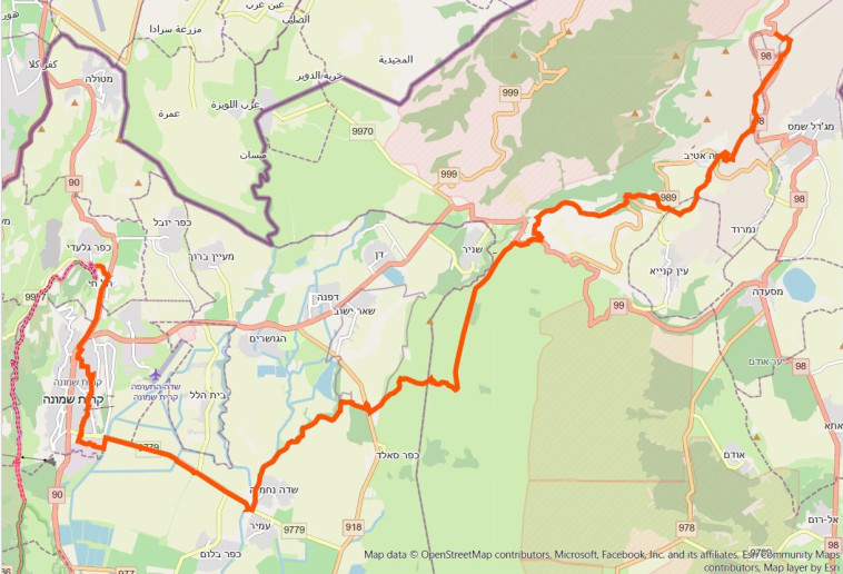 המקטע החדש של שביל ישראל ברמת הגולן