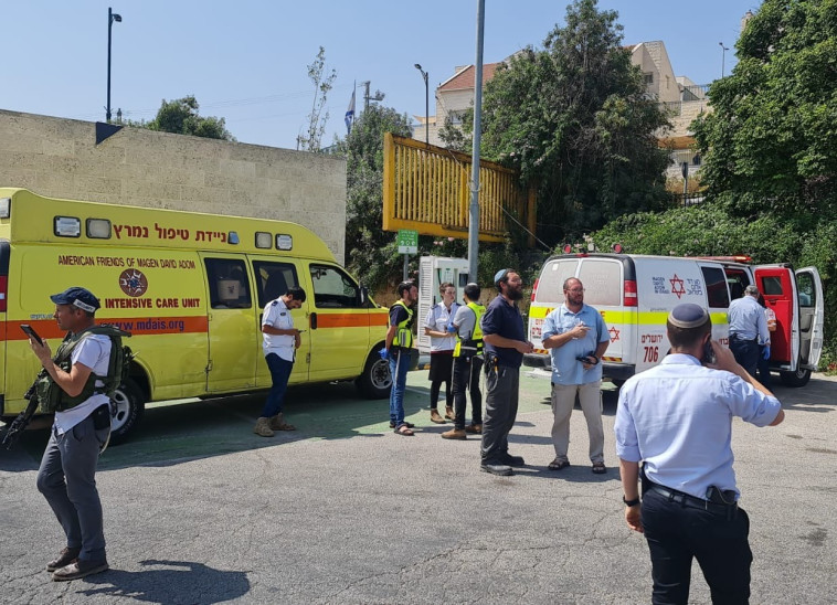 זירת הפיגוע בדרום הר חברון