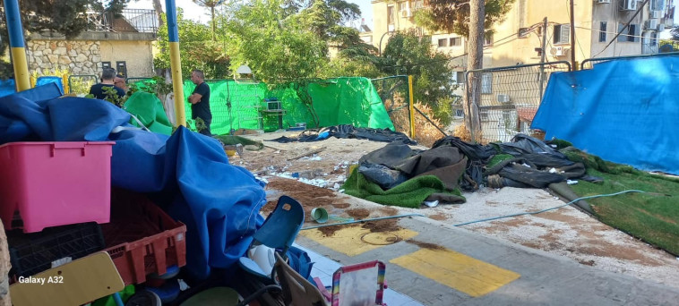 גן תקשורת בצפת שנהרס