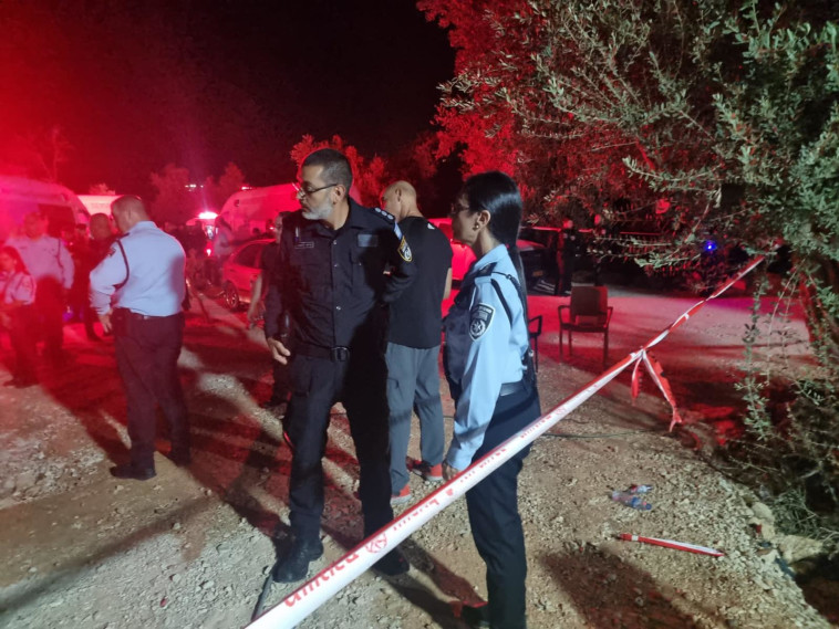 זירת הטבח בו נרצחו ארבעה באבו סנאן