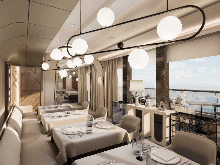 מסעדה על אוניית ''Explora I''