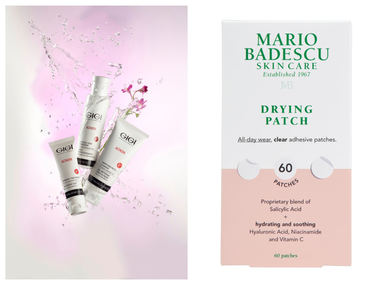 מדבקות לטיפול נקודתי בפצעונים להשיג בסופר פארם.ערכת ACNON מבית מעבדות GIGI להשיג אצל הקוסמטיקאיות